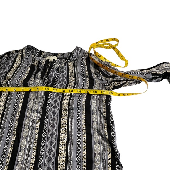 Umgee Aztec Boho Print Peasant Tunic Top Size M - Picture 9 of 13